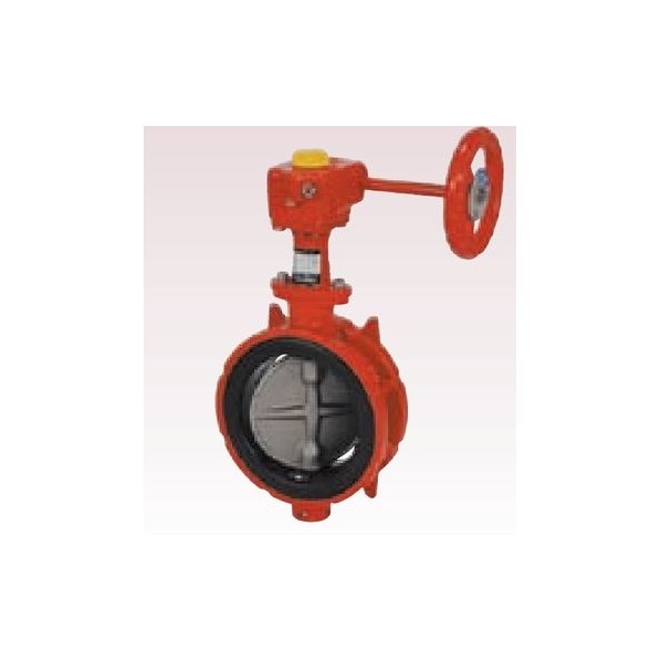 東洋ハﾞルウﾞ アルミ弁体SCS13ハﾞタフライ弁(キﾞア･消防認定･赤) 150A (F)10ALM-N-GUE 1点｜DIY FACTORY ONLINE SHOP