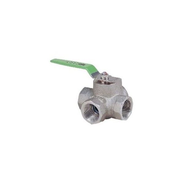 キッツ SCS14A 三方ボール弁【ネジ込・3方4面シート・Tポート】 32A UTH4TM 1点|DIY FACTORY ONLINE SHOP