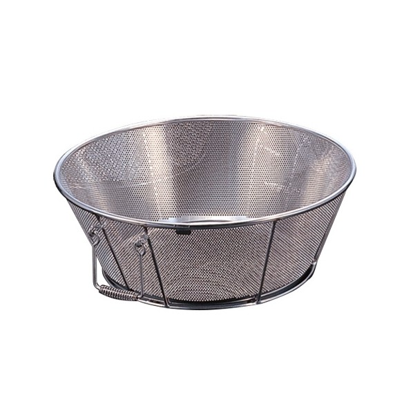 カンダ BK18-8パンチング揚げざる 037135 外径×全高×底径粍:φ550×H200×φ390  穴径:φ5粍 037135 1個