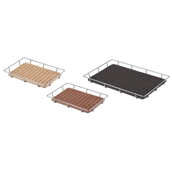 カンダ シルバースチールパンラック パントレー付 603443 縦×横×高さmm:410×290×H50 603443 1個 5,865円
