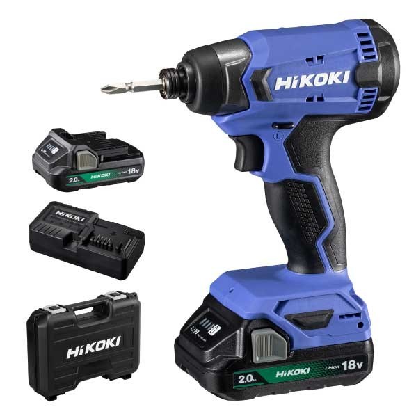 HiKOKI(ハイコーキ) FWH18DA (2BG) 18V コードレス インパクトドライバ パウダーコンパクト手合い 乾電池×2個,申し受ける器,容れもの付 1台