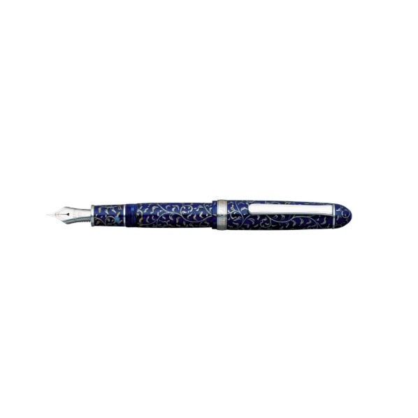 プラチナ万年筆 万年筆 セルロイド 唐草細字 全長136.5mm 最大径14.9mm PTB-80000SR #55-2 1台