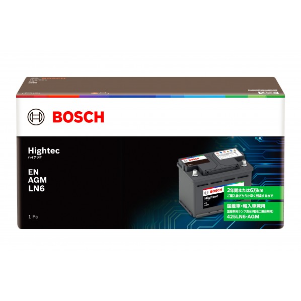 ボッシュ AGM ハﾞッテリー Hightec （mm 長さX幅X高さ_x000D_ 394X175X190 HT-LN6-AGM 1個｜DIY FACTORY ONLINE SHOP 38,539円