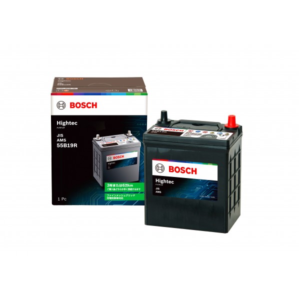 ボッシュ AMS ハﾞッテリー Hightec （mm 長さX幅X高さ_x000D_ 186X126X224 HT-55B19R 1個