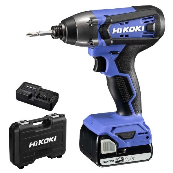 HiKOKI(ハイコーキ) FWH14DF (BG) 14.4V コードレス インパクトドライバ 2.0Ah 乾電池×1個 申し受ける器 容れもの付 1台