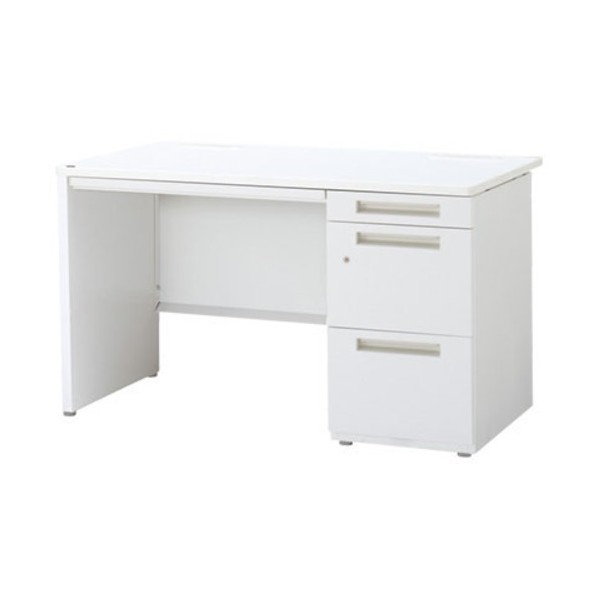※法人専用品※イナバ デュエナ Sタイプ 片袖机(パネル脚)A4-3段タイプ DUS7-166-A3P SW/OW スノーホワイト/オプティホワイト 153111 1点｜DIY FACTORY ONLINE SHOP