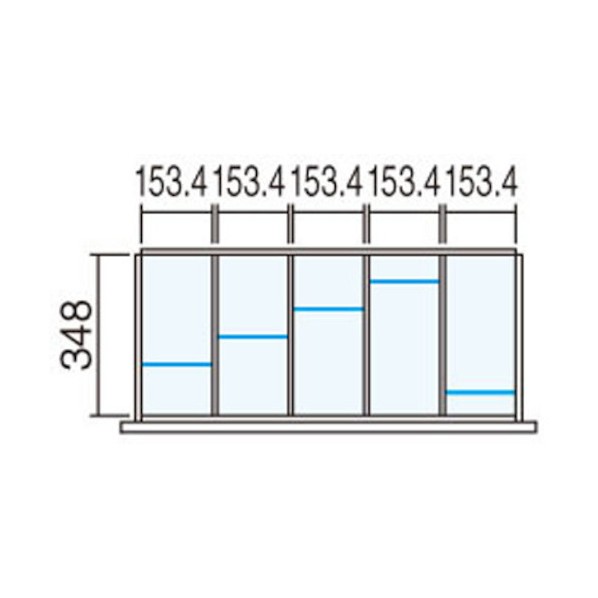 イナバ TF ラテラル 分け取り板書き割り TF-間仕切り書き割り9040 5取りわける 489502 1点