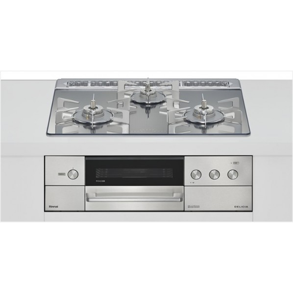 リンナイ DELICIA（デリシア） ビルトインコンロ 3V乾電池タイプ オーブン接続仕様(プロパンガス) 60cm RHS31W38M13RCSTW_LPG 1台