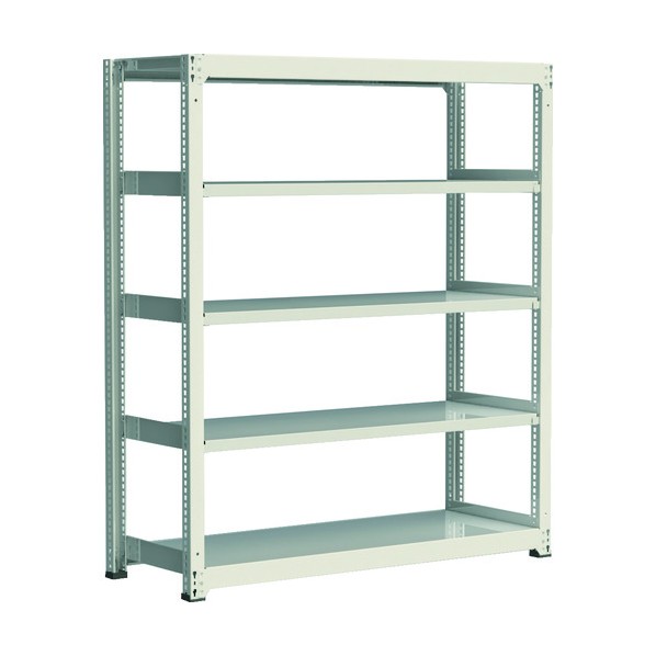 ※法人専用品※アイリスオーヤマ 中量ラック(300kgタイプ･高サ2100mm) 単体型･高サ2100mm ホワイト M3K1290215 1点