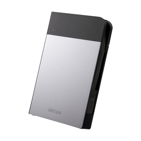 バッファロー ICカード対応MILスペック 耐衝撃ボディー防雨防塵ポータブルHDD 1TB シルバー HD-PZN1.0U3-S 1個