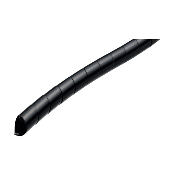 潤工社 ポリエチレンスパイラルチューブSE 29X25mm 25m 黒 SE-29-BK-25 1点