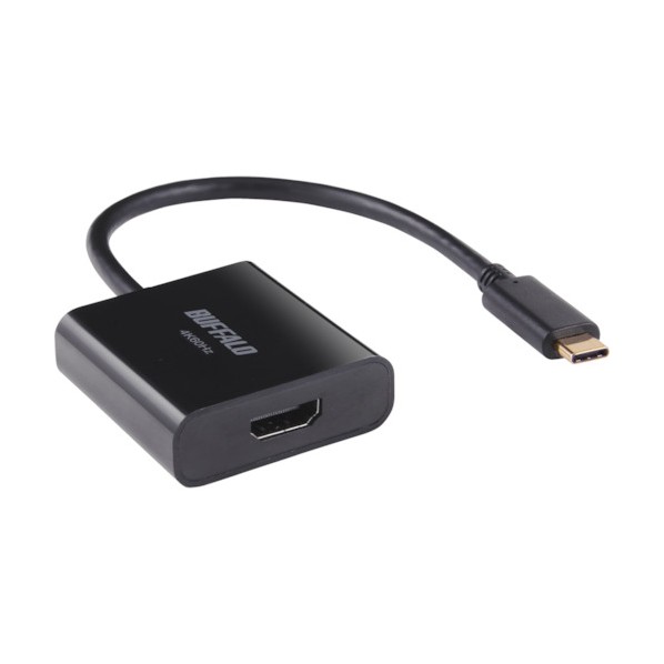 ディスプレイ変換アダプタ USB Type-C - HDMI 60P対応 ブラック BDCHD2BK 1個