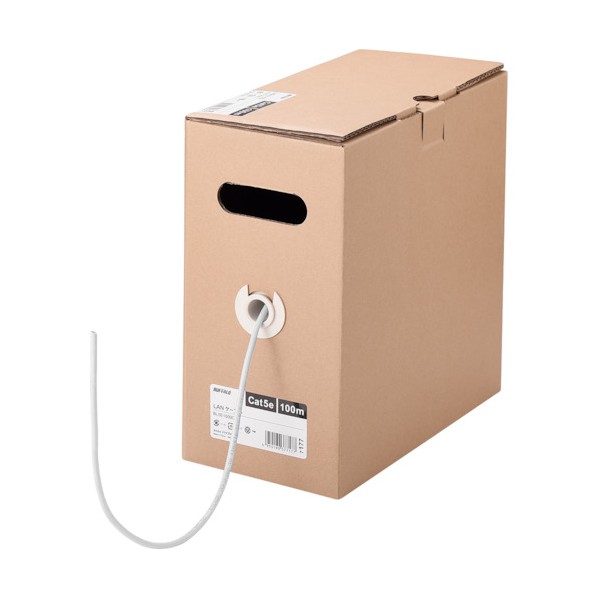 Cat5e ローカルエリアネットワーク有線テレビ 100m 単線 白いこと BL5E1000WH 1個