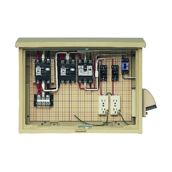 未来工業 屋外電力仮設BOX 16A-M2CV6TB 1個|DIY FACTORY ONLINE SHOP