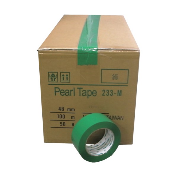 まつうら工業 カラーOPP粘着テープ 48mm×100m 緑 50巻/箱(55μ) KS-NO.233M-GRN-50P 1点