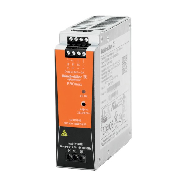 日本広々としたレギオモンタヌス 製作用単相スイッチングワット数 PROmax 24∨ 5A  1478110000 PRO MAX 120W 24V 5A 1点