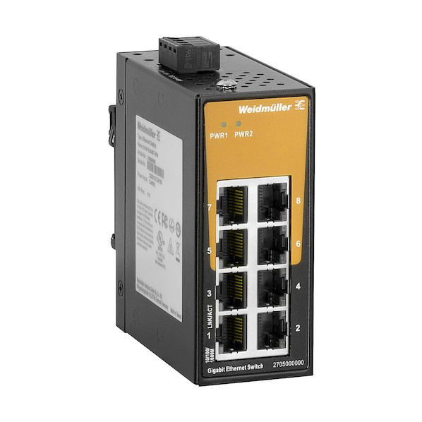 日本広広としたレギオモンタヌス IE-SW 工業用スイッチングHUB 8界面 ギガビットイーサネット ミニ手合い 2705000000 1点