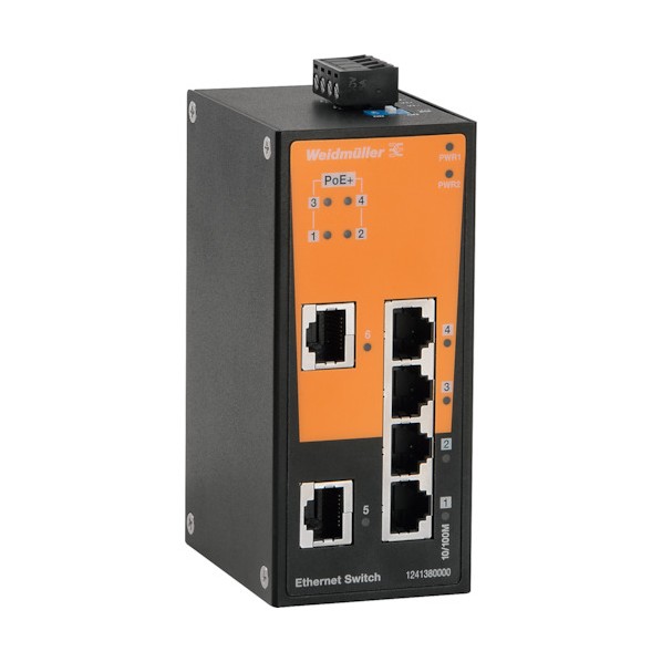 日本広広としたレギオモンタヌス IE-SW スイッチングこしき 8界面PoE×4、RJ45×2 1241380000 IE-SW-BL06-2TX-4POE 1点