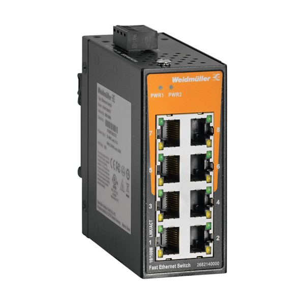 日本ワイドミュラー IE-SW 産業用スイッチングHUB 8ポート 2682140000 1点