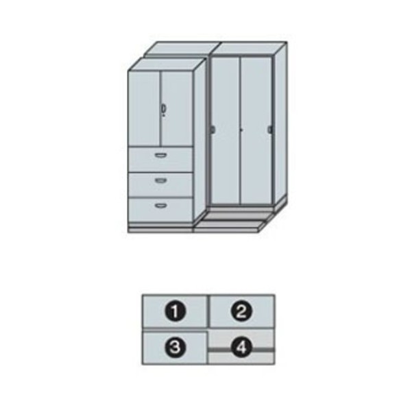ナイキ NW型並行移動書庫用ベース MNW-2221-BB 1点