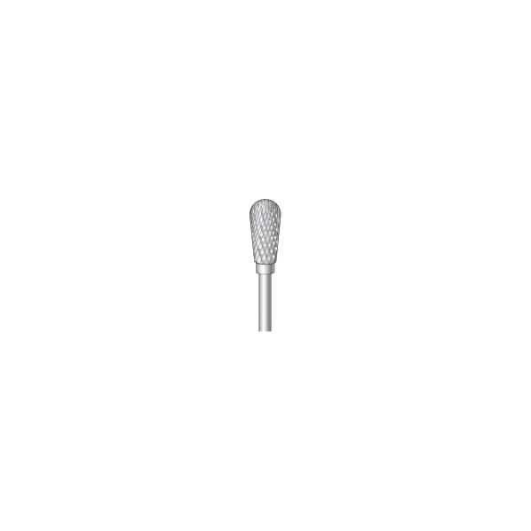 ナカニシ 超硬カッター 逆テーパー先丸型 ダブルカット 6×12×2.34mm 23418 1点