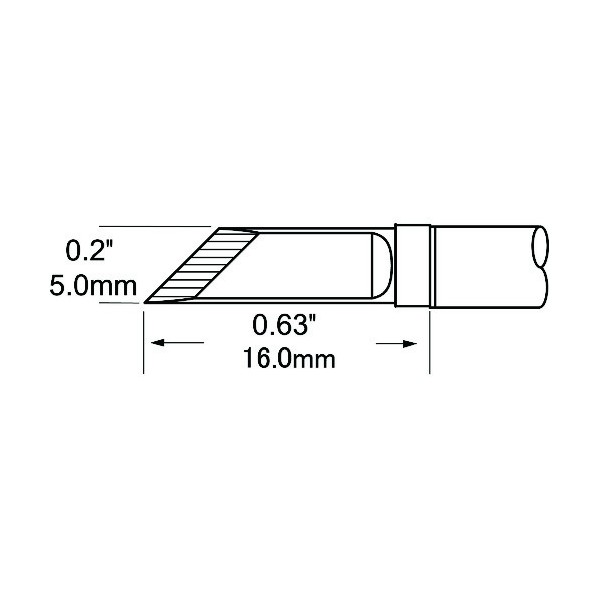 OK International Metcal MFR-1110・2210シリーズ チップカートリッジ SFP-DRK50 1点