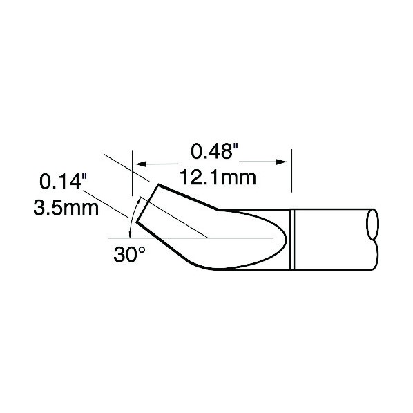 OK International Metcal MXシリーズ 精密ツイーザー チップカートリッジ PTTC-808B 1点｜DIY FACTORY ONLINE SHOP