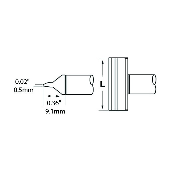 OK International Metcal MFR-1120・MFR-2220・PS-900シリーズ ブレードチップ CCV-BL100 1点｜DIY FACTORY ONLINE SHOP