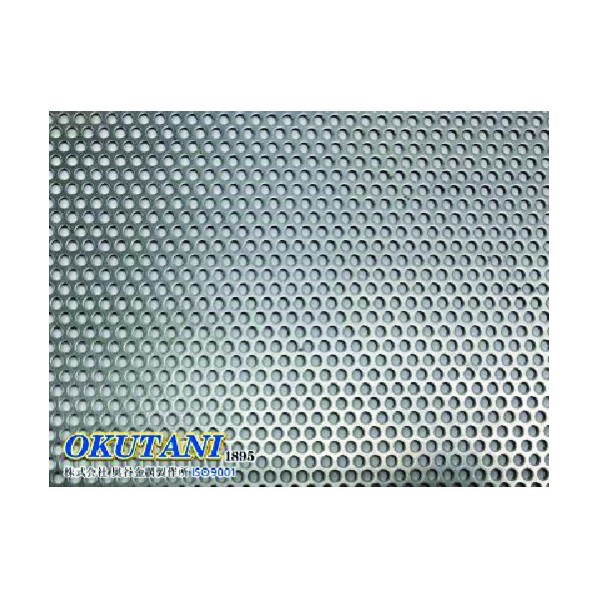 ※法人専用品※奥谷金網製作所 鉄パンチングメタル 1.0TXD2XP3 914X1829 PM-SPC-T1.0D2P3-914X1829 1点｜DIY FACTORY ONLINE SHOP