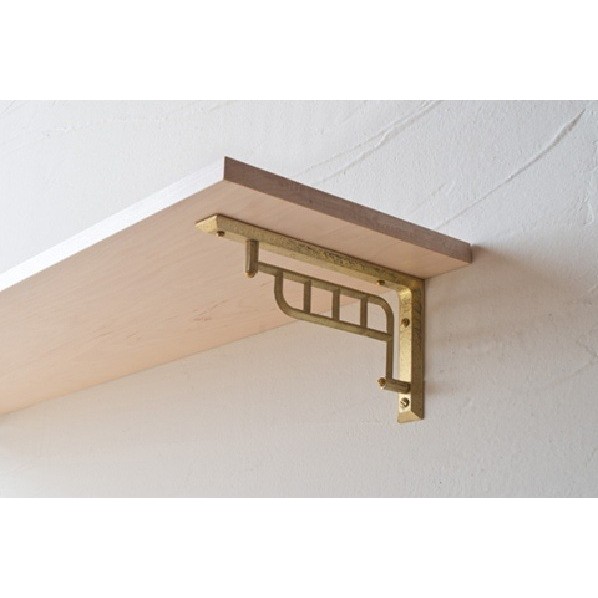 メタリスト 棚受け 中 穴あき 2個セット 24&times;100&times;180mm 鋳肌 TU-MA 1個｜DIY FACTORY ONLINE SHOP