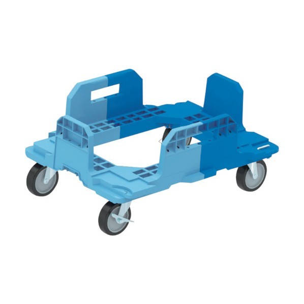 ※法人専用品※サンコー 折りたたみコンテナー用台車 サンキャリー5337-4 80243301 SK-5337-4 BLBLL 1点