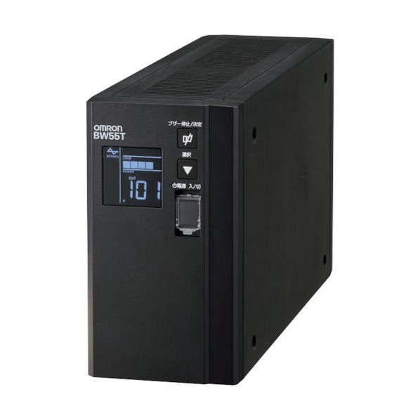オムロン 常時商用(正弦波)/550VA/340W/縦型 BW55T 1点