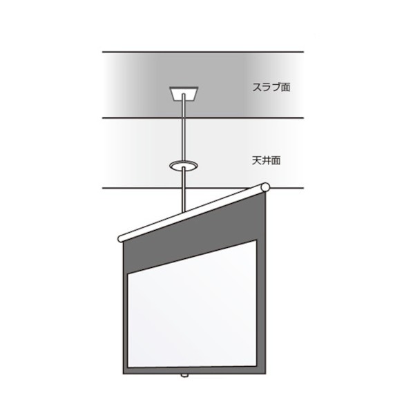 ※法人専用品※ 回転式スクリーン KA-080VR-02_WG103 1点|DIY FACTORY ONLINE SHOP
