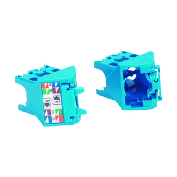 パンドウイット Mini-Com モジュラージャックTGタイプ用 上下45度アングルキャップ カテゴリ6A(100個入) 青 CJLRCAPBU-C 100点
