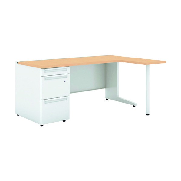 付け加える 779885)US L型片袖机UR-1612WAL-3-7R WM UR-1612WAL-3-7R WM/W 1点 オフィス家具-オフィスデスク・テーブル-オフィスデスク