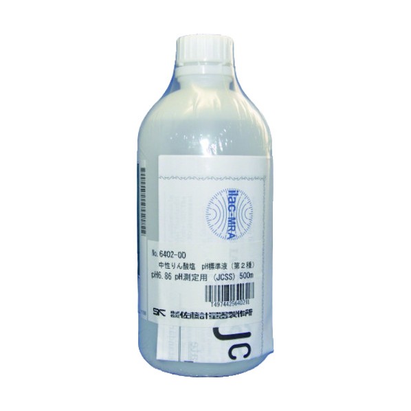 サトー 中性りん酸塩標準液 pH6．86 500ml(JCSS) 6402-00 1個