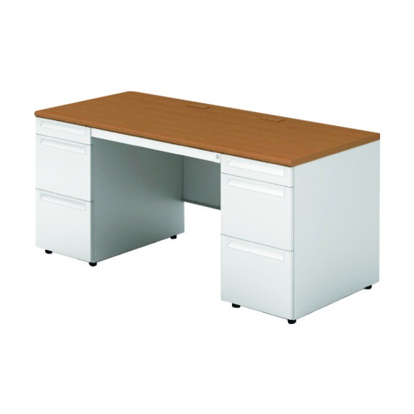 ※法人専用品※プラス 669661)US 両袖机 US-NS167AL-33 T2/W4 1点|DIY FACTORY ONLINE SHOP