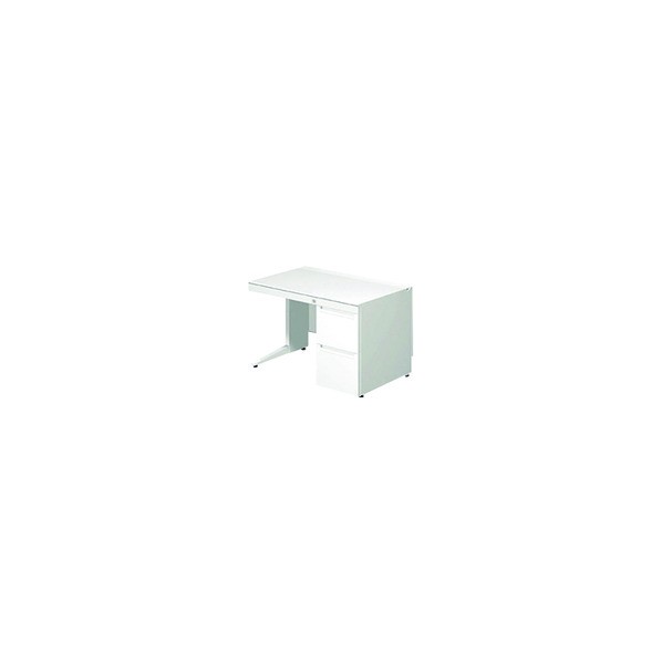 ※法人専用品※プラス 673088)ステージオ 片袖机 ST-117L-3 WS/W4 1点｜DIY FACTORY ONLINE SHOP