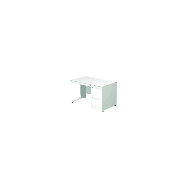 ※法人専用品※プラス 673091)ステージオ 片袖机 ST-127L-3 WS/W4 1点|DIY FACTORY ONLINE SHOP