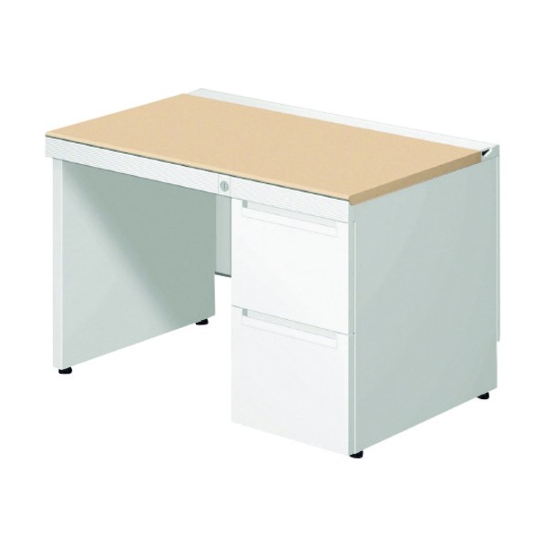 ※法人専用品※プラス 674357)ステージオ 片袖机 ST-127L-P3 WM/W4 1点|DIY FACTORY ONLINE SHOP