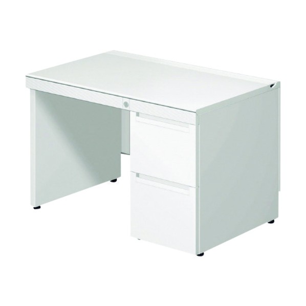 ※法人専用品※プラス 673115)ステージオ 片袖机 ST-127L-P3 WS/W4 1点|DIY FACTORY ONLINE SHOP