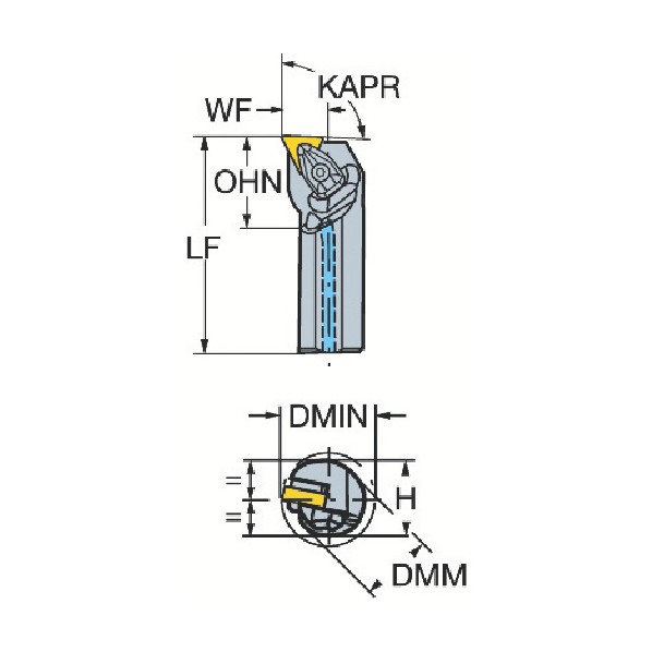 サンドビック コロターンRC ネガチップ用ボーリングバイト(410) A32T-DTFNR 16 (410) 1点|DIY FACTORY ONLINE SHOP