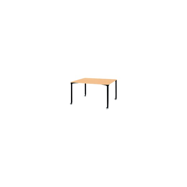 ※法人専用品※プラス 662924)ロンナ 会議テーブル NN-1212PKS WM/BK 1点|DIY FACTORY ONLINE SHOP