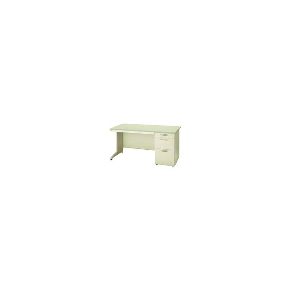 ※法人専用品※プラス 671372)LA 片袖机 LA-147D-3 LGY/LGY 1点｜DIY FACTORY ONLINE SHOP