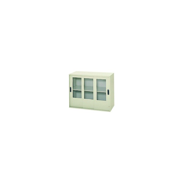 ※法人専用品※プラス 615968)LX-5 ガラス3枚引違い保管庫 L5-E70SG LGY 1点｜DIY FACTORY ONLINE SHOP