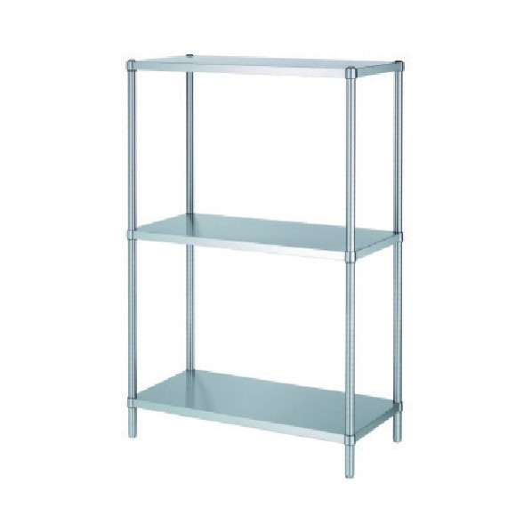※法人専用品※シンコー ステンレスラックベタ棚3段 RBN3型 SUS304 1788×438×1800 RBN3-18045 0|DIY FACTORY ONLINE SHOP