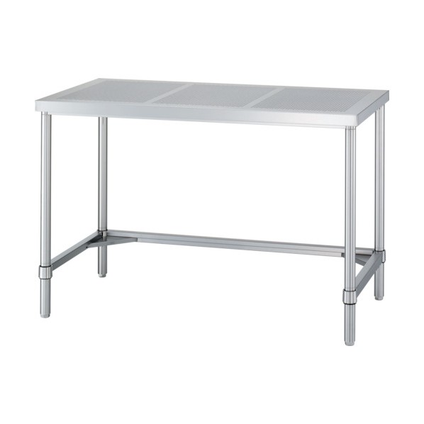 ※法人専用品※シンコー ステンレス作業台(三方枠タイプ・パンチングパネル天板・SUS304) 1500×750×800 PWTN-15075 0|DIY FACTORY ONLINE SHOP
