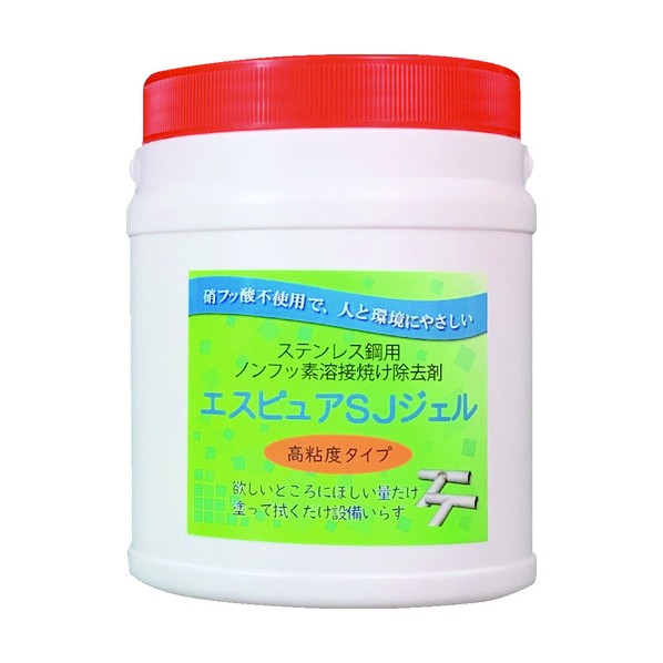 佐々木化学薬品 ステンレス溶接焼け除去剤 エスピュアSJジェル(高粘度タイプ)1kg SJJEL1000G 1点