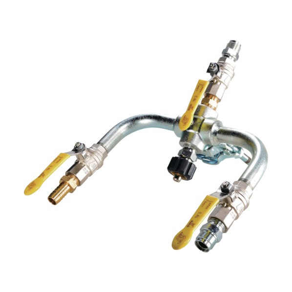 ※法人専用品※スーパー工業 ジャンクションバルブ S型クイックカプラー付 04000082 1点｜DIY FACTORY ONLINE SHOP