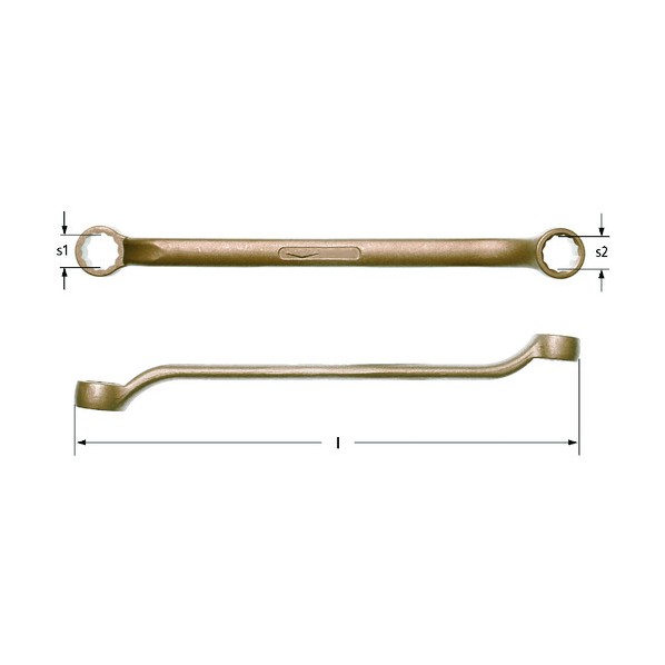 バーコ(BAHCO) Ampco 防爆ダブルボックスエンドめがねレンチ 32×36mm AC3236B 1|DIY FACTORY ONLINE SHOP